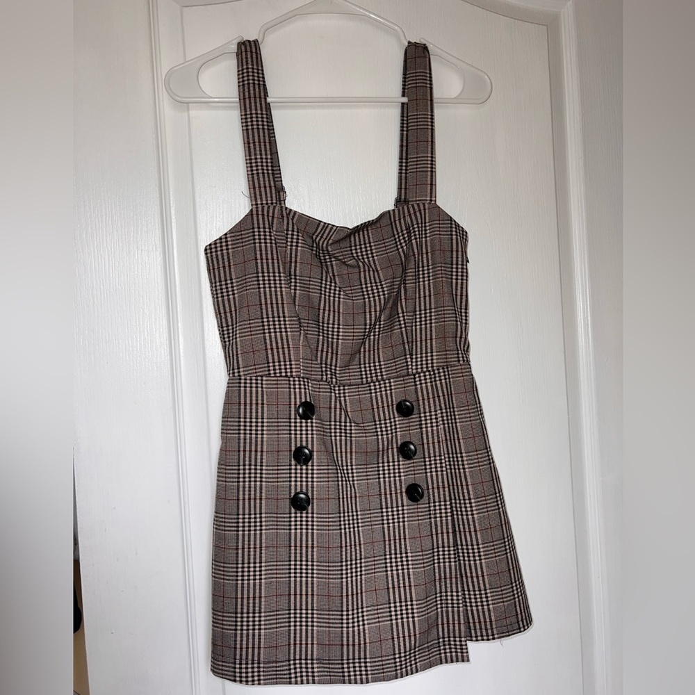 Plaid skirt dress